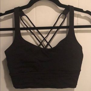 lululemon free to be bra long line - black